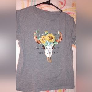 Shein Bull Head Top